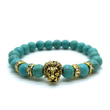 Antique Gold Lion Head unisex Bracelet