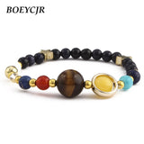 Universe Planets Beads Bangle