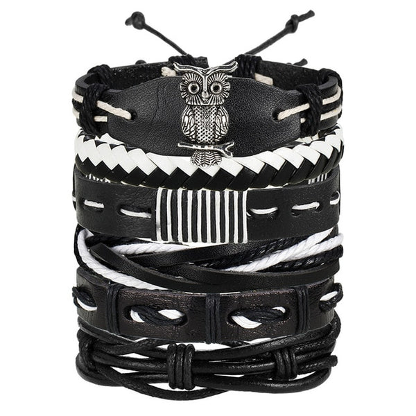 Multilayer Leather Bracele