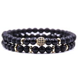 HYHONEY 2pc/sets Natural stone Bracelet