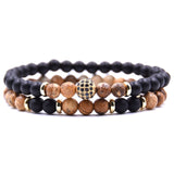 HYHONEY 2pc/sets Natural stone Bracelet