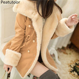 Jackets For Women Casual Solid Slim Thick Double Breasted College Wind Cotton Coats Women