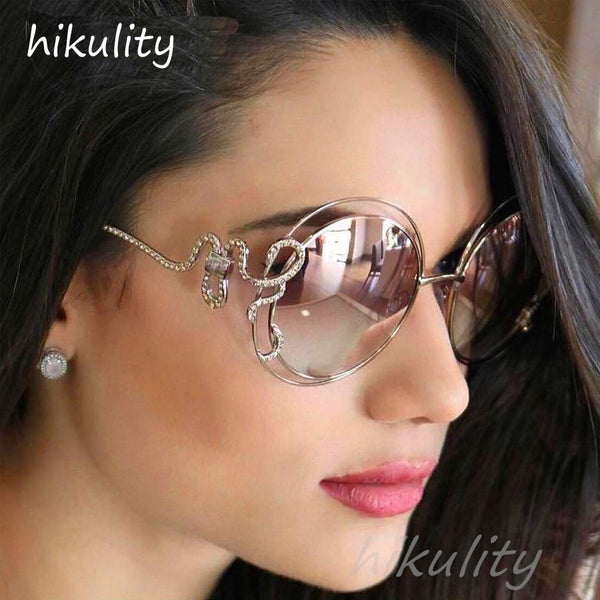 Luxury Diamond Round Sunglasses