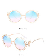 Luxury Diamond Round Sunglasses