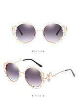 Luxury Diamond Round Sunglasses