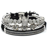 3pcs/set Unisex Bracelet jewelry crown charms