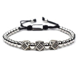 3pcs/set Unisex Bracelet jewelry crown charms