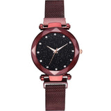 Luxury Diamond Women Watch Starry Sky Magnetic Band