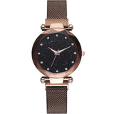 Luxury Diamond Women Watch Starry Sky Magnetic Band