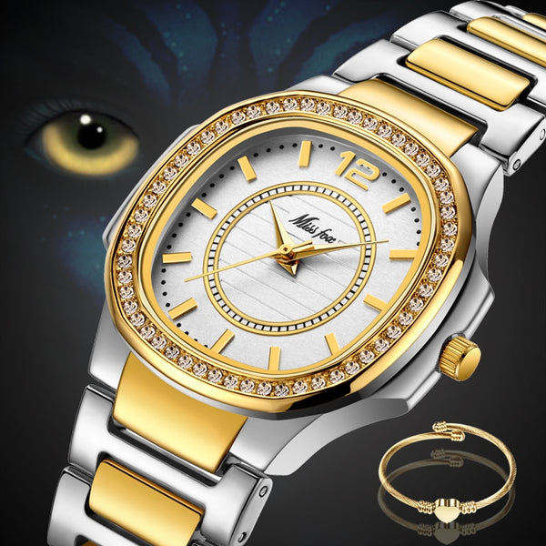 Miss Fox-2549, Ladies Watch Luxury with Diamond Gold Patek